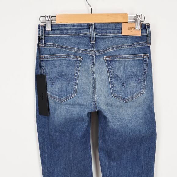 Edwin Lark Mid Rise Bootcut Denim Jean Flashback Blue Size 25 NWT EW2061ICS - Picture 5 of 6